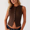 Shirtless Tanktop with Buttons