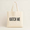 Structured Canvas Tote with Branded Embroidery