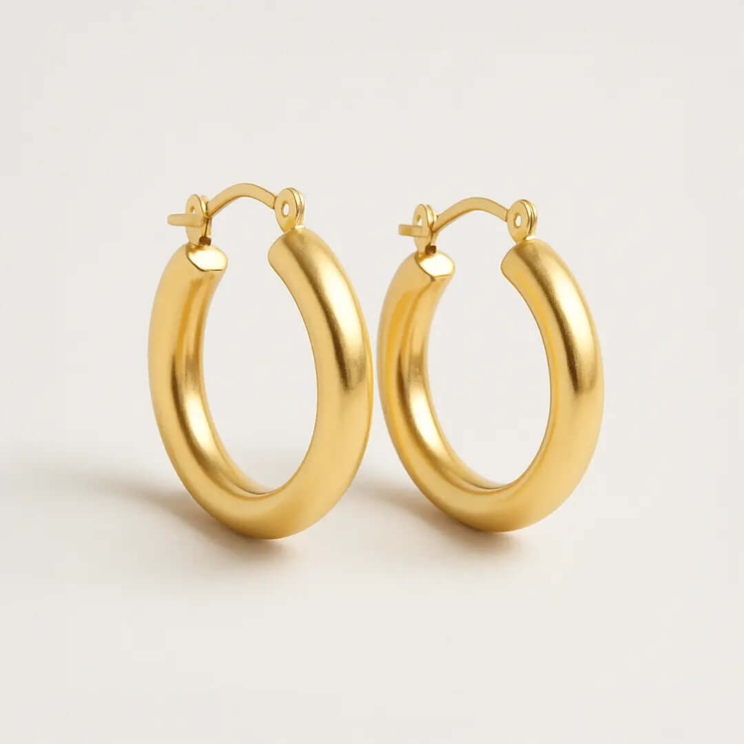 Minimalist Gold Hoop Earrings