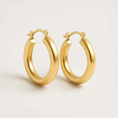 Minimalist Gold Hoop Earrings